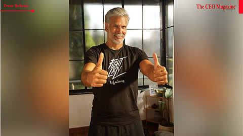 Milind Soman leading a community run at The Wellness Carnival 2026, powered by Lifelong