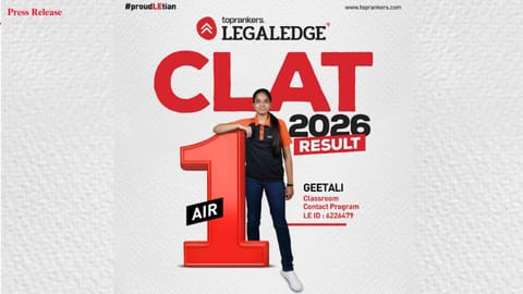 CLAT 2026 Results Spotlight a Shift in Law Entrance Preparation as Geetali Gupta Secures AIR 1 with Structured, Sustainable Approach