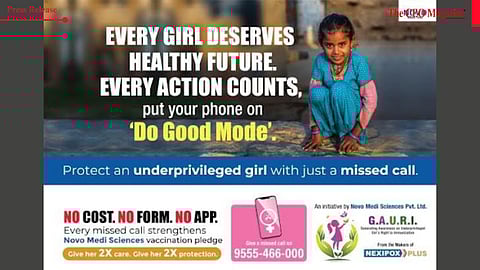 Novo Medi Sciences Launches ‘G.A.U.R.I.’ — A Nationwide Missed Call Movement to Ensure No Girl Misses Her Right to Immunization