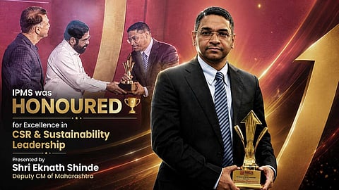 Dr. Soumitro Chakraborty, Founder & CEO of IPMS, receives the prestigious award on behalf of the organisation.