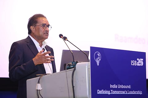 Mr. Raamdeo Agrawal, Chairman & Co-founder of Motilal Oswal Financial Services Ltd., sharing his thoughts at ISB Leadership Summit (ILS) 2026.