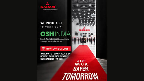 KARAM Safety showcases its advanced workplace safety solutions at OSH India 2026 in Mumbai, presenting its range of fall protection and personal protective equipment solutions for diverse industrial applications