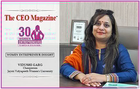 Vidushi Garg: ‘The youngest woman chancellor of a university’ in Asia’ WOMAN OF POWER
