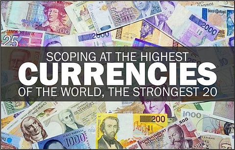 Scoping at the highest currencies of the world, the strongest 19