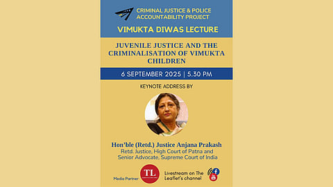 This Vimukta Divas with Justice (Retd.) Anjana Prakash on September 6 | The Leaflet joins CPA Project as media partner