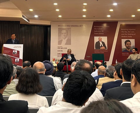 4th Ashok Desai Memorial Lecture: CJI Surya Kant imagined a judicial future fifty years hence as Manu Pillai excavated the colonial legal past