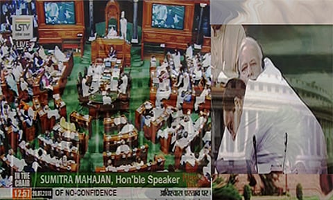 No confidence motion fails, but Rahul Gandhi (along with his hug) wins the day