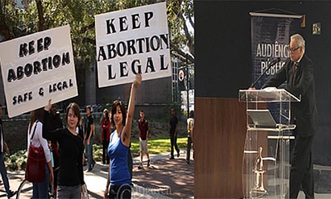 Senior advocate Anand Grover speaks on decriminalisation of abortion during two-day public hearing in the Supreme Court of Brazil