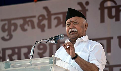 Compare and contrast RSS chief Mohan Bhagwat’s ‘glasnost’ speech with his demand for Ram temple ordinance
