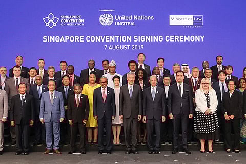 Formal signatories to the convention in 2019. Source: Singapore Convention on Mediation