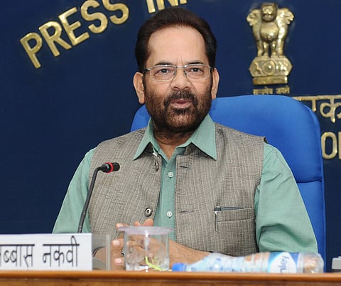 Mukhtar Abbas Naqvi, Minister of Minority, Source: Ministry of Minority Affairs