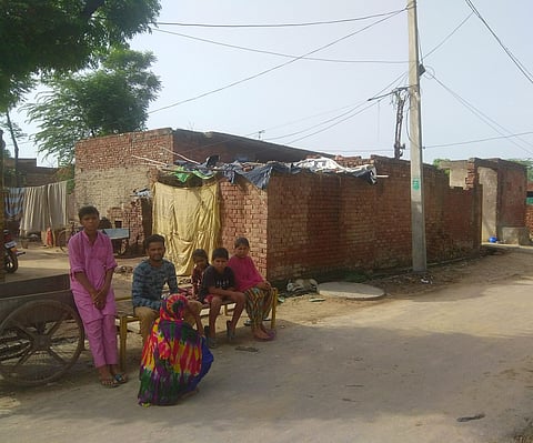 Sansis in their colony in Madaur village, Patiala./Mohit Singla
