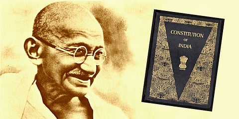 Gandhi: through a prism of Constitution, law and patriotism