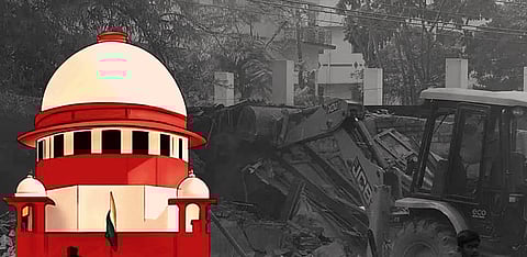 Despite SC ordering a stay, North Delhi Municipal Corporation continued with demolition drive before halting it over an hour later