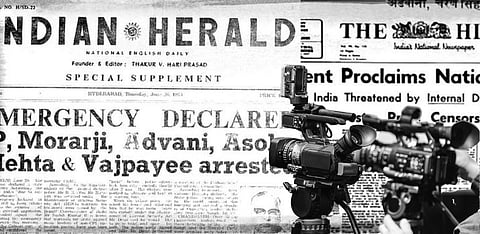 Predicament of the press during the Emergency