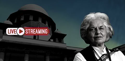 Supreme Court allows Indira Jaising to file note on expanding access to video streaming of court proceedings