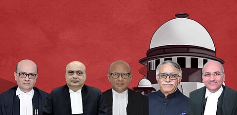 Five new Supreme Court judges sworn in by CJI Dr. Chandrachud; two vacancies yet to be filled