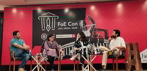 ‘Political satire versus State: What content will survive the internet?’ discussed by panel comprising lawyer, independent journalist and political satirist at FoE Con