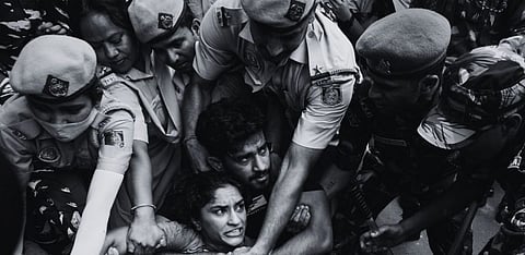All India Trade Union Congress calls the Delhi Police’s act of arresting wrestlers undemocratic