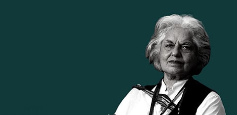 ‘Intrinsic dharma’ has taken over constitutional values, says Indira Jaising at the sixth Neelabh Mishra lecture