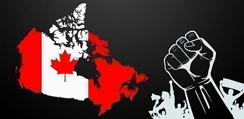 Protestors march to Canadian PM’s office against rising “human rights violations” by Hindutva supremacist groups