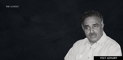 A Hard Year For Federalism— Part 1 of the interview with P.D.T. Achary