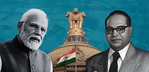 ‘90 percent of the Constituent Assembly’, Modi and Ambedkar