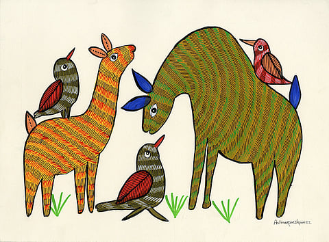 मध्य प्रदेश: चित्र बोलते हैं, इन्हें समझने की जरूरत है- चित्रकार आत्माराम श्याम