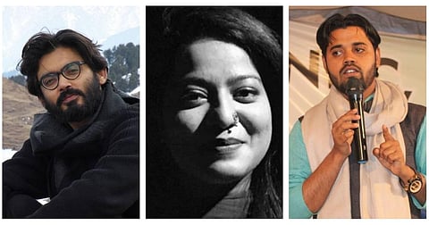 शरजील इमाम, सफूरा जरगर और आसिफ इकबाल तन्हा