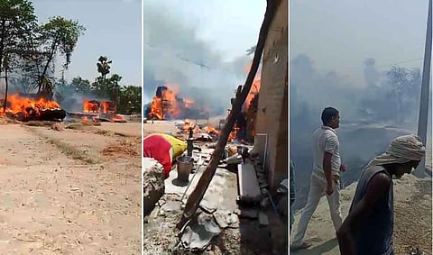 बिहार: आग की लपटों में राख हो गया कई दलितों का घर, नहीं मिली आर्थिक मदद