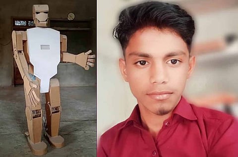 संजय मेघवाल और उनका रोबोट