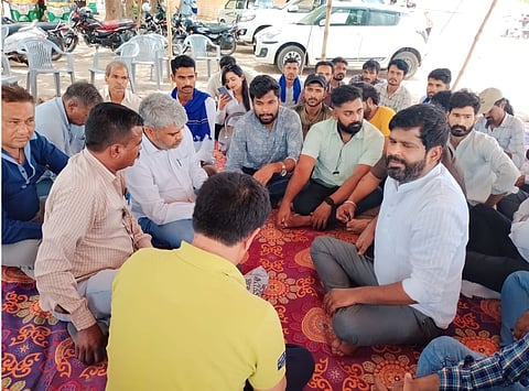 तैयारी बैठक में शामिल आसपा कार्यकर्ता, जोधपुर