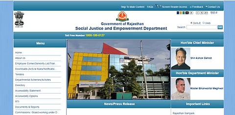 Social justice department Website.