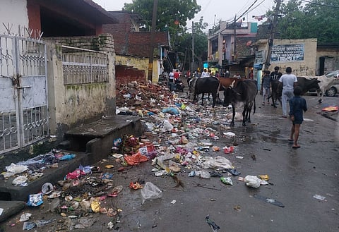 बारिश के बाद जगह-जगह हुए जल भराव के बाद स्थिति गंभीर हो जाती है। यहां ज़्यादातर लोग सफ़ाई कर्मचारी हैं। इस इलाके से लोग पूरी दिल्ली को साफ़ करने जाते हैं, लेकिन इस इलाके को साफ़ करने कोई नहीं आता.
