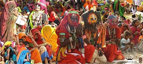 गवरी में दो मुख्य पात्र होते है राईबूढ़िया जिन्हें शिव और राईमाता को पार्वती माना जाता है।