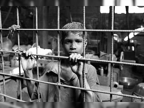 बाल श्रमिक।