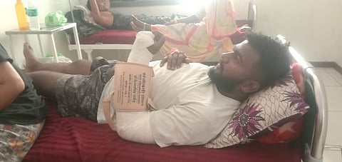 घायल दलित युवक सुमित वाल्मीकि.