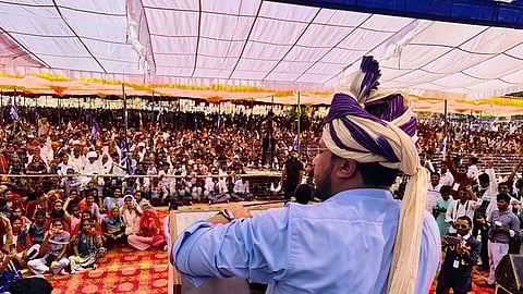 राजस्थान: जालौर में गरजे भीम आर्मी चीफ, संविधान बचाने की ली शपथ