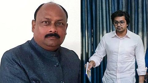 यूपी बसपा अध्यक्ष विश्वनाथ पाल, और आकाश आनंद