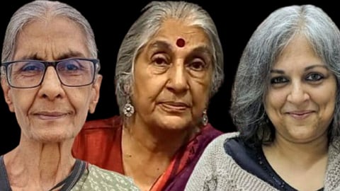 क्रमशः रूपरेखा वर्मा, सुभासिनी अली, रेवती लौल