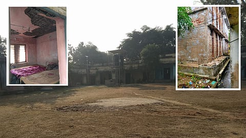 हॉस्टल का जर्जर भवन