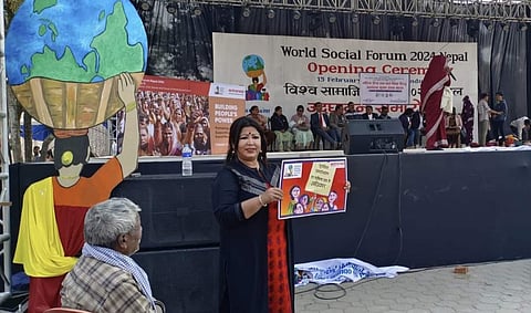 महिला किसान अधिकार मंच कार्यकर्ता हीरा.