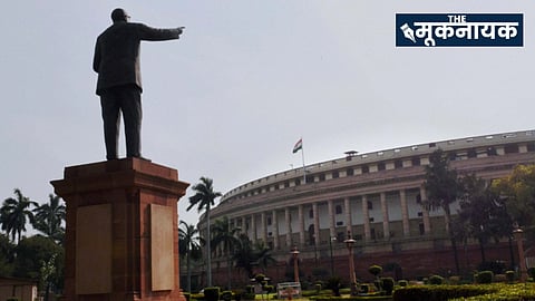 दिल्लीः संसद परिसर में आंबेडकर-बिरसा की मूर्तियों को हटाने पर विरोध, 50 मूर्तियों का स्थानांतरण!