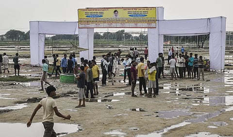 हादसे के बाद घटनास्थल का दृश्य