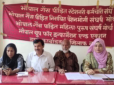 गैस पीड़ित संगठनों के पदाधिकारी