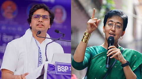 आकाश आनंद और आतिशी मार्लेना