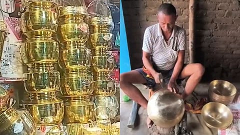 ‘पीतल’ की चमक बिखेर रहा पटना का परेव गांव, हर घर में बनता है सामान