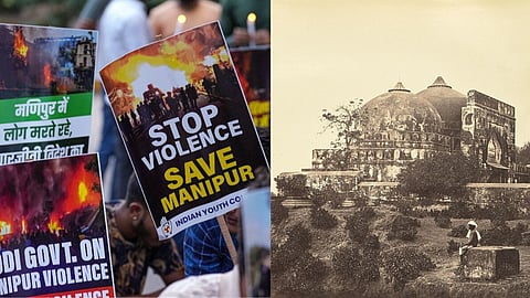 बाबरी मस्जिद और मणिपुर हिंसा की घटनाएं
