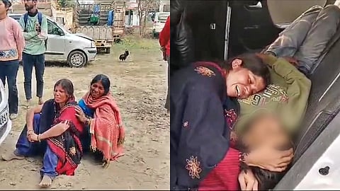 रोते-बिलखते परिजन