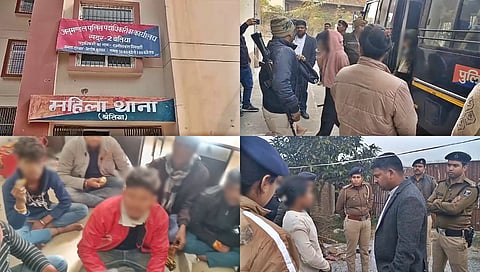 ऑर्केस्ट्रा में काम कराने के लिए लड़कियों को बेतिया लाया गया।